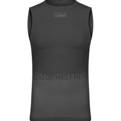 Maglia intima senza maniche Gobik Limber Skin Basalt - Nero