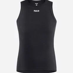 Maglia intima senza maniche Pedaled Element Merino - Nero