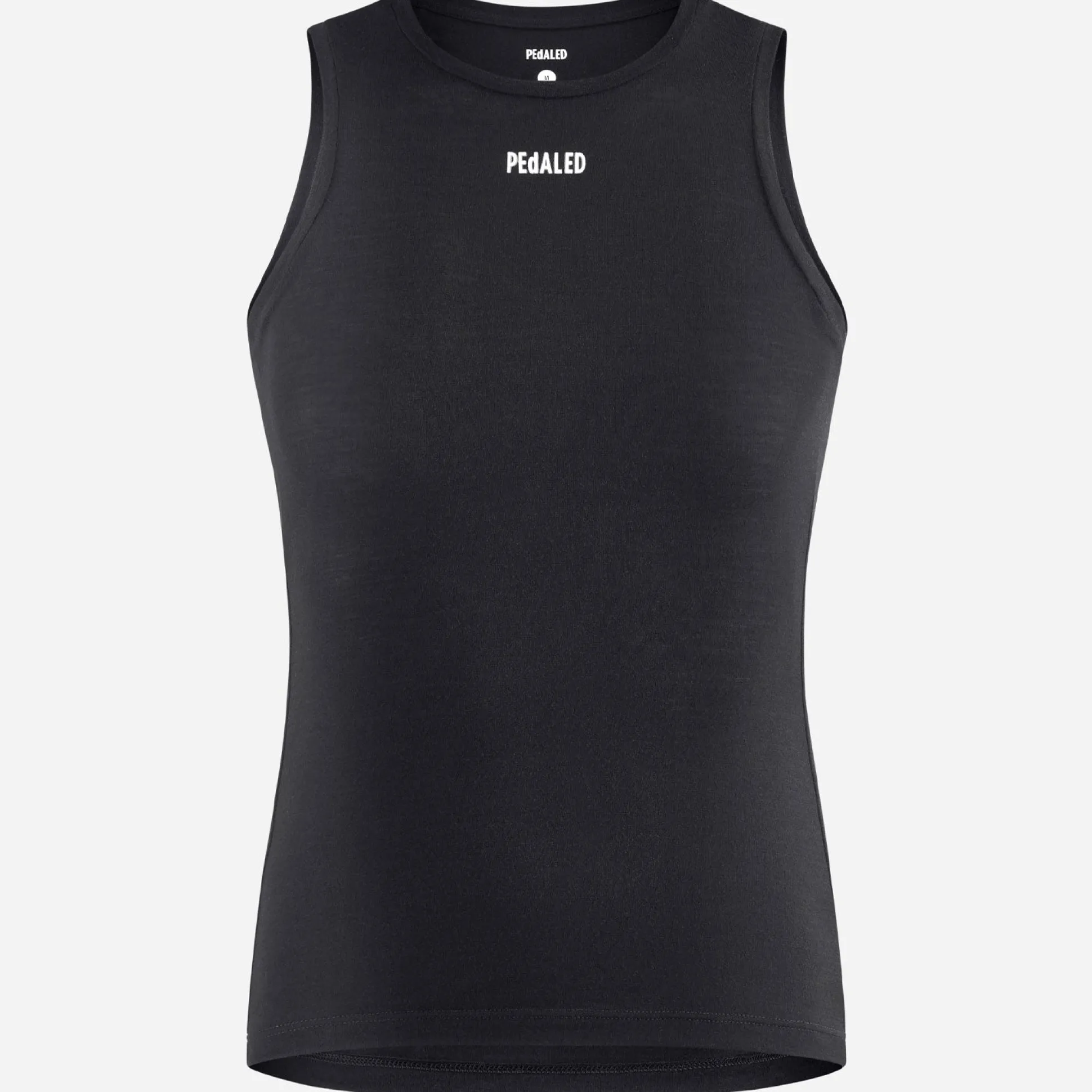 Maglia intima senza maniche Pedaled Element Merino - Nero