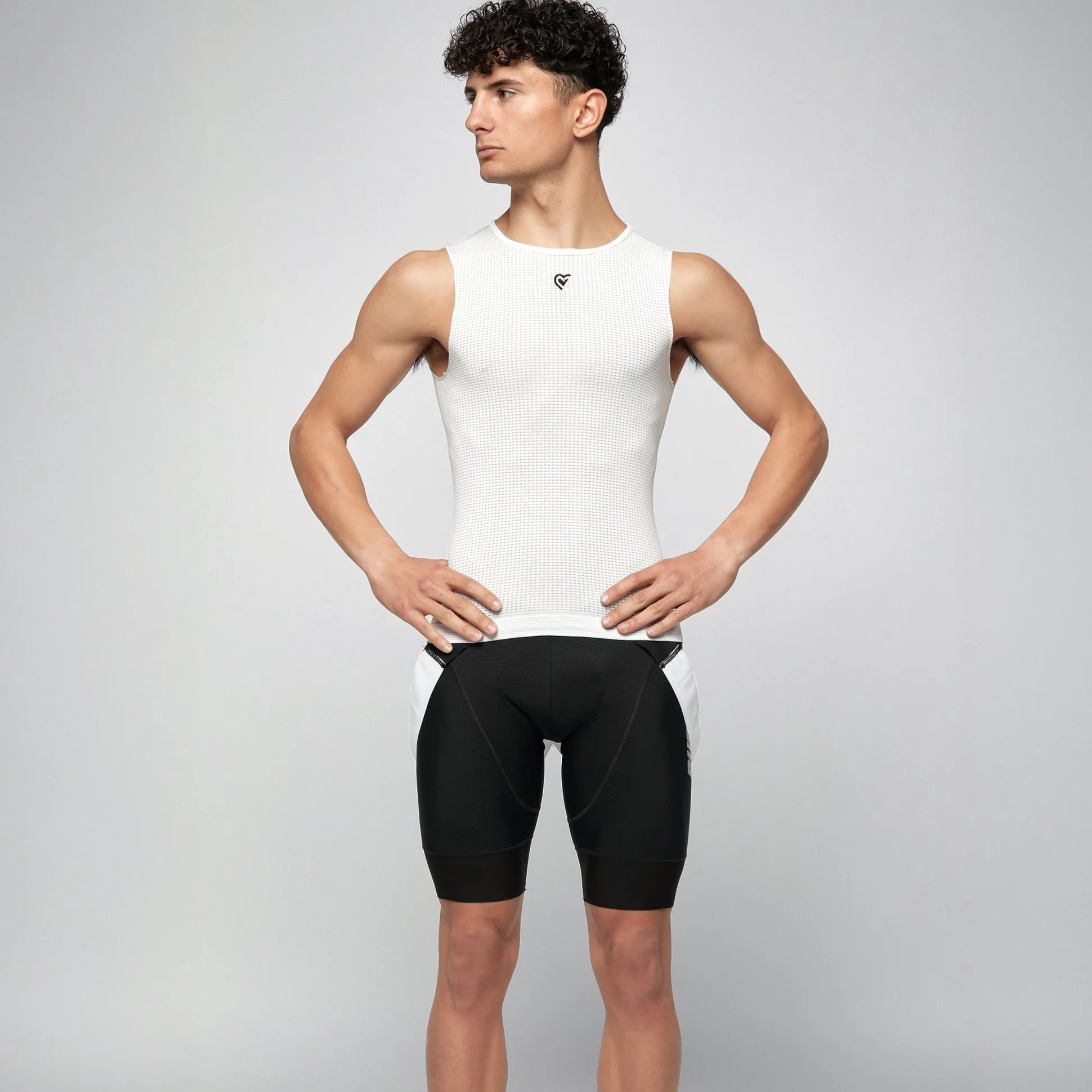Maglia intima senza maniche Pissei Argentum - Bianco