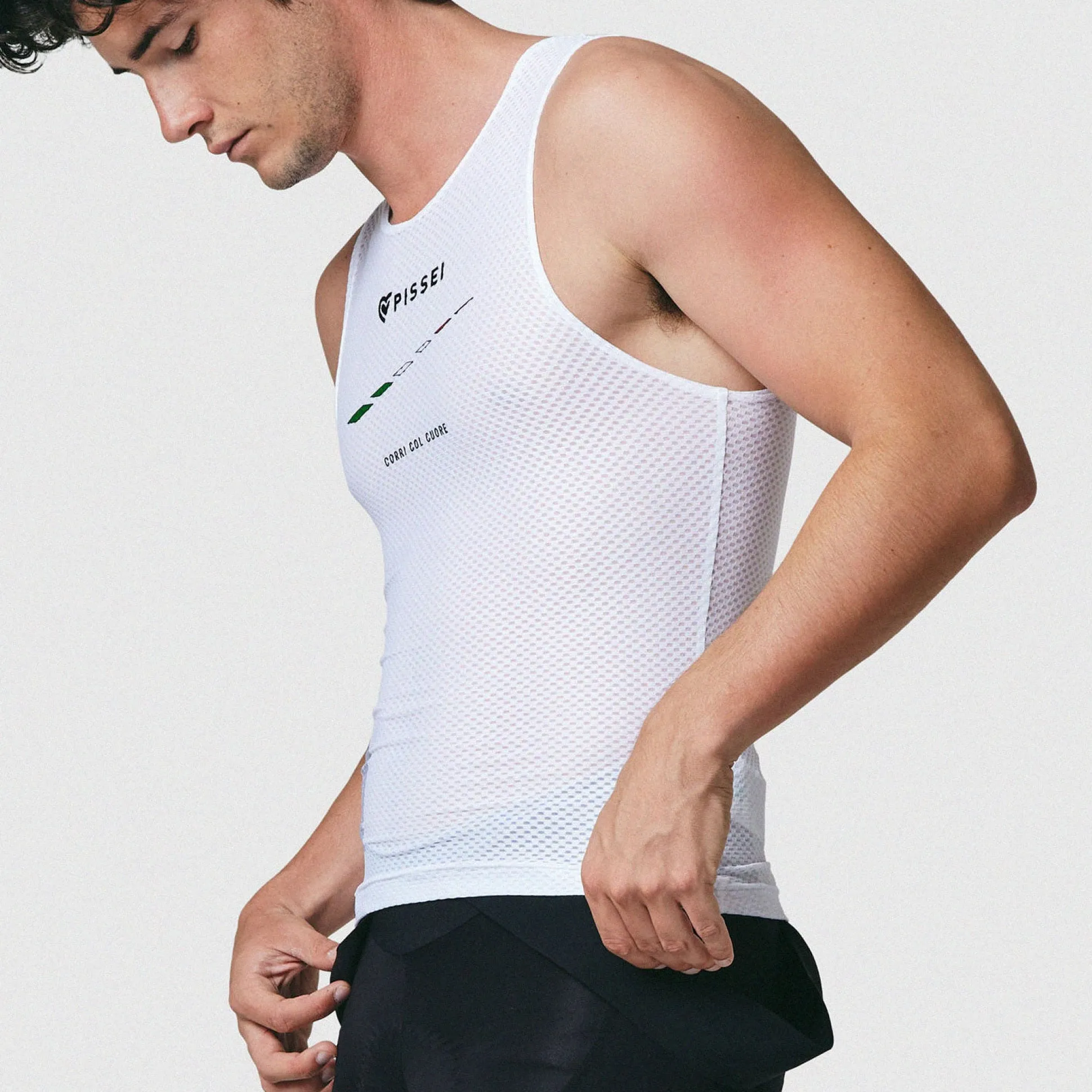 Maglia intima senza maniche Pissei Attaque - Bianco Italia