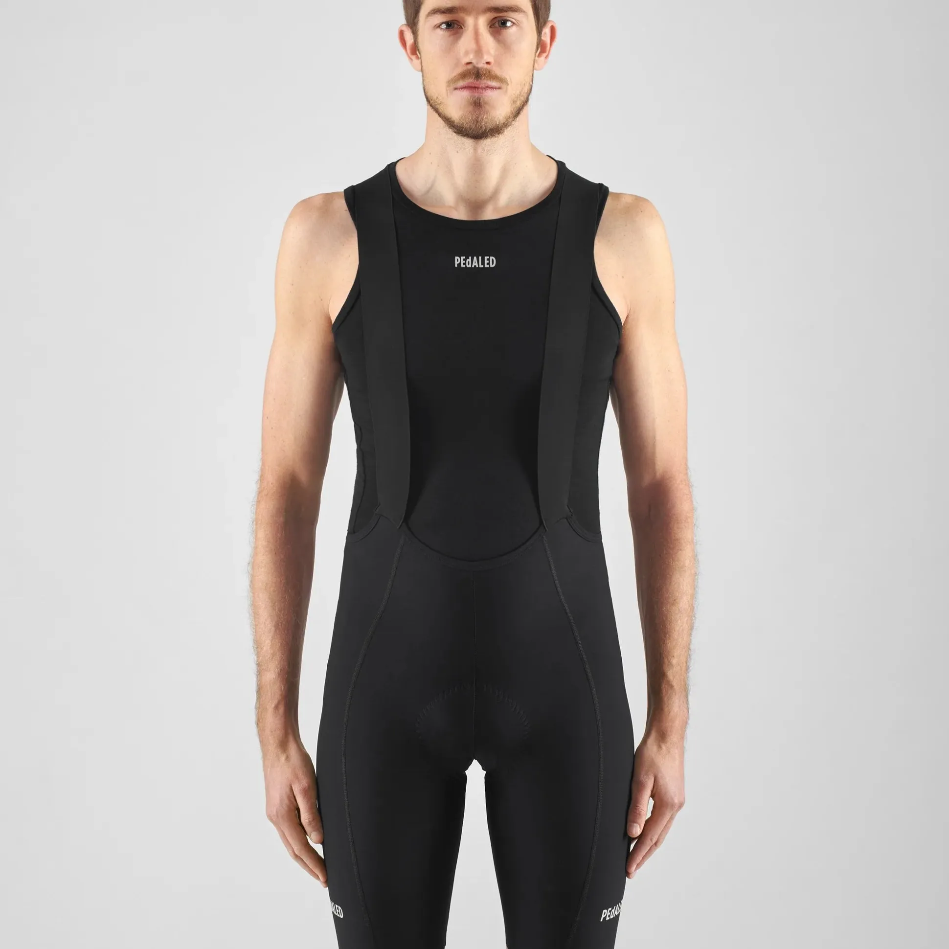Maglia intima senza maniche Pedaled Element Merino - Nero