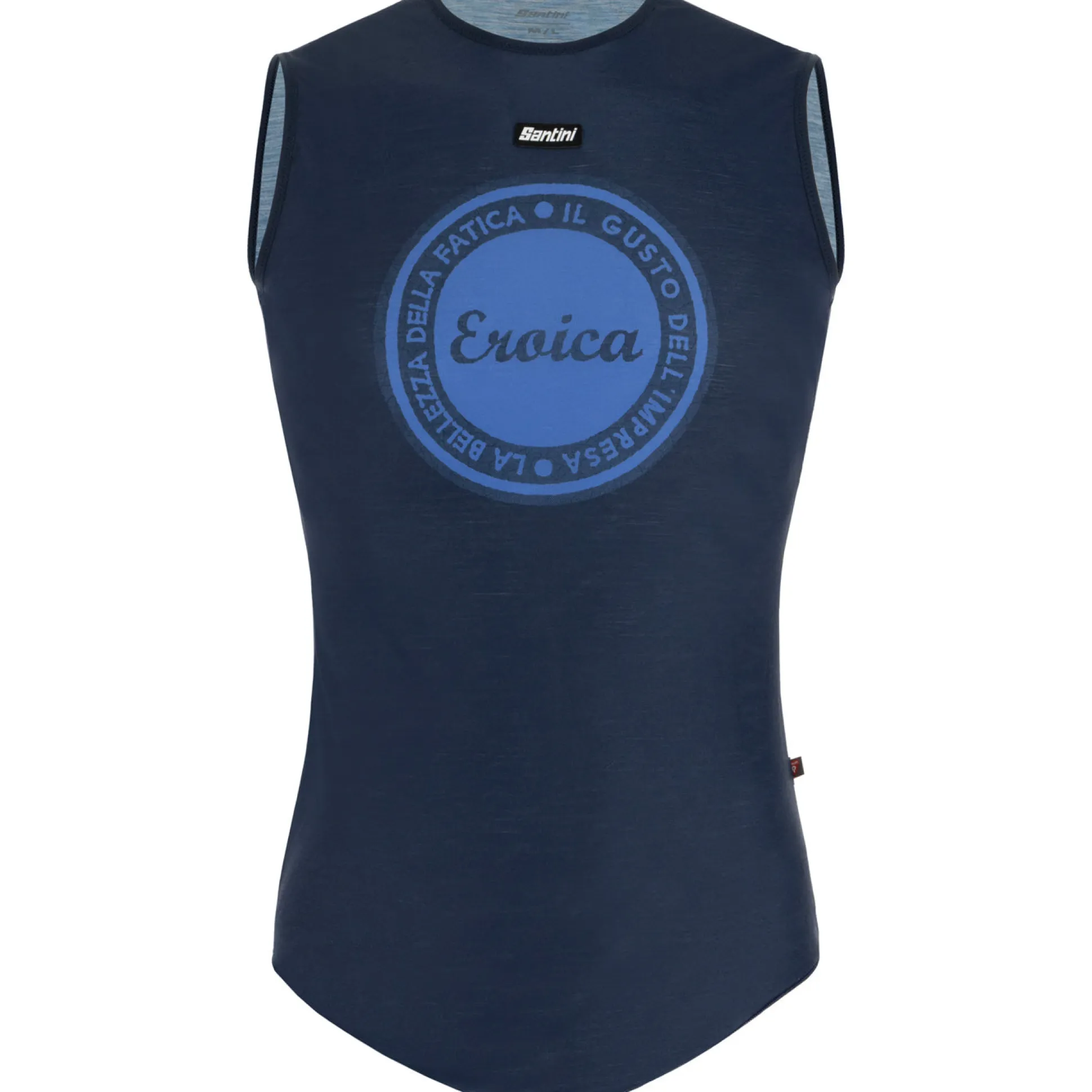 Maglia intima senza maniche Santini Eroica Dry - Blu