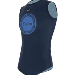 Maglia intima senza maniche Santini Eroica Dry - Blu