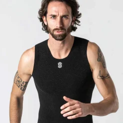 Maglia intima senza maniche Silverskin Stay Fresh - Nero
