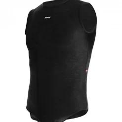 Maglia intima senza maniche Santini Primaloft Dry - Nero