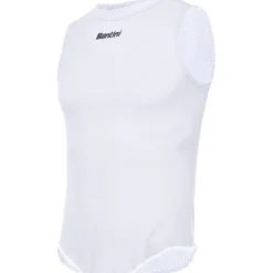 Maglia intima senza maniche Santini Lieve - Bianco
