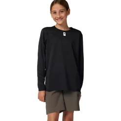 Maglia manica lunga bambino Fox Defend - Nero