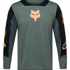 Maglia manica lunga bambino Fox Defend Creation - Verde