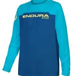 Maglia maniche lunghe bambino Endura MT500 Burner - Blu