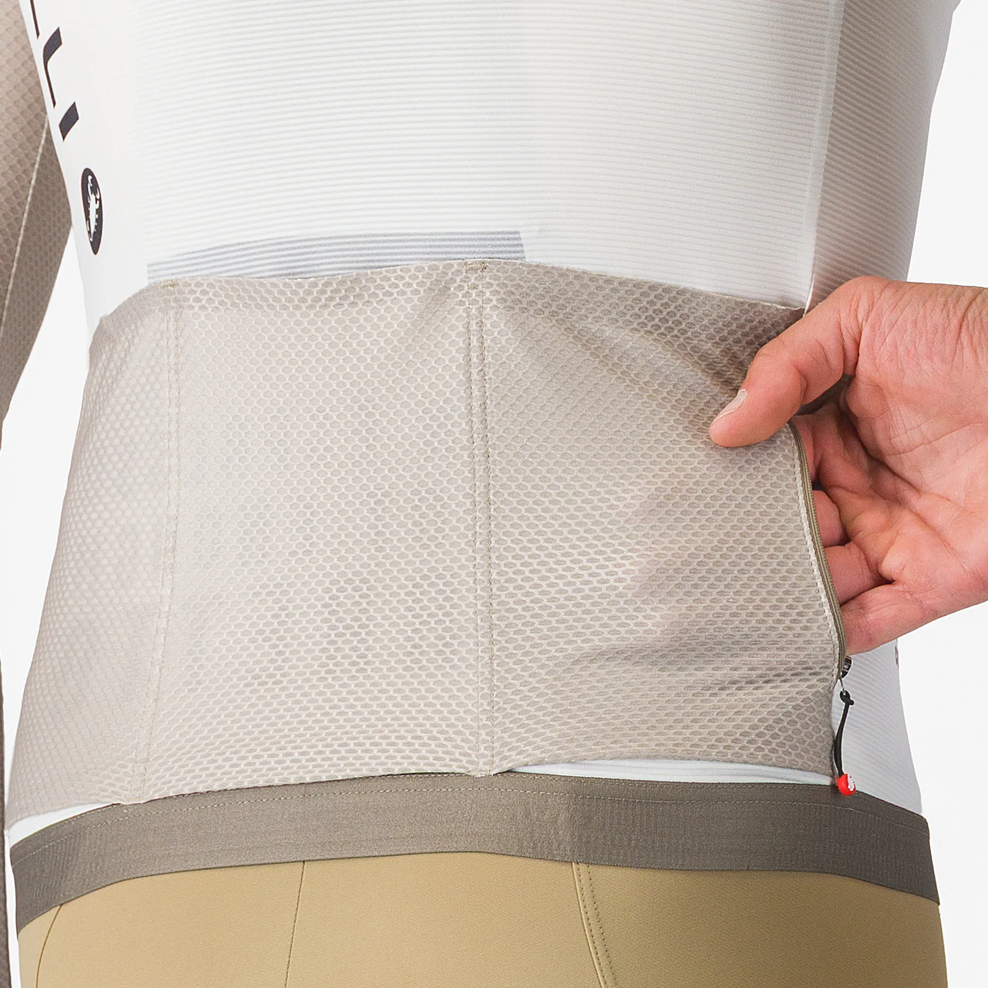 Maglia maniche lunghe Castelli Corretto - Bianco