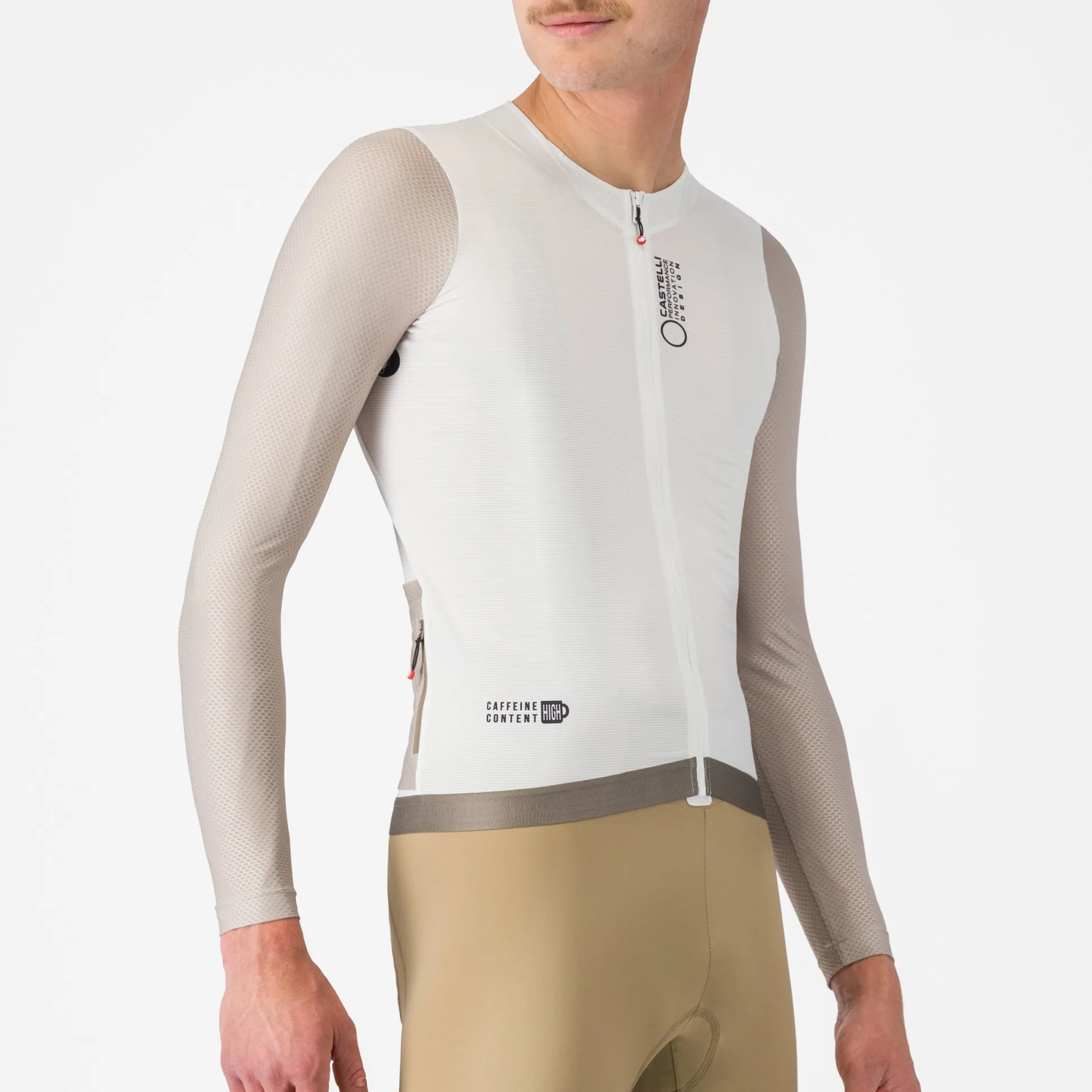 Maglia maniche lunghe Castelli Corretto - Bianco