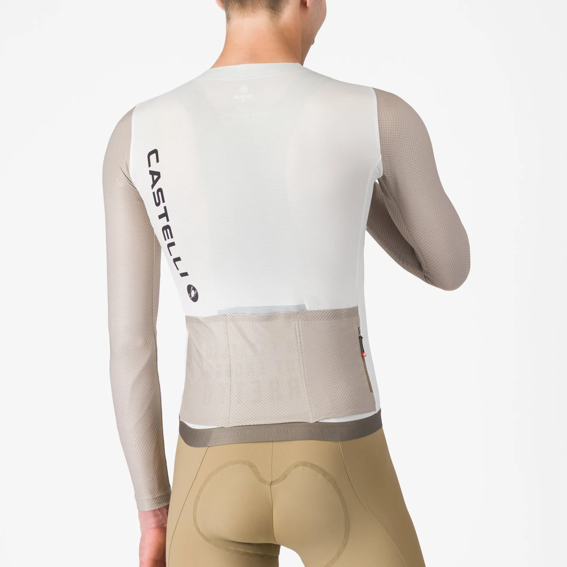 Maglia maniche lunghe Castelli Corretto - Bianco