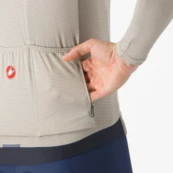 Maglia maniche lunghe Castelli Espresso - Beige