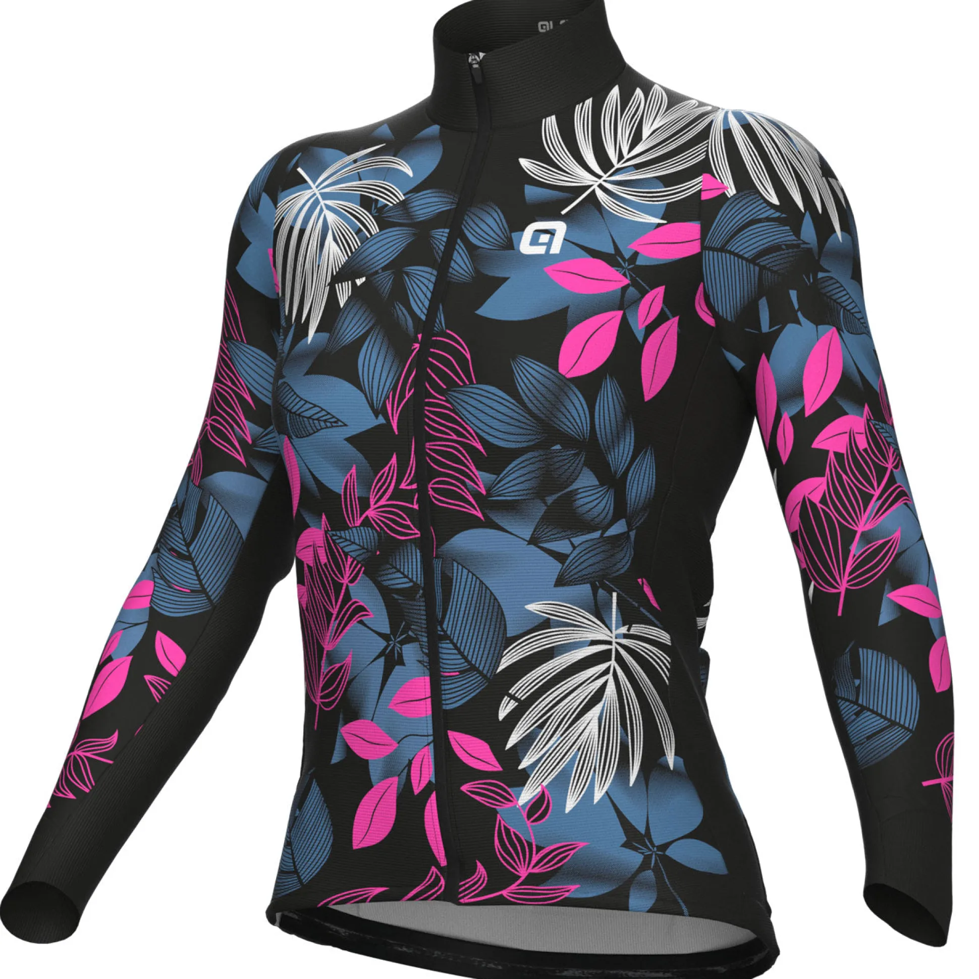 Maglia maniche lunghe donna Ale PRR Green Garden - Nero