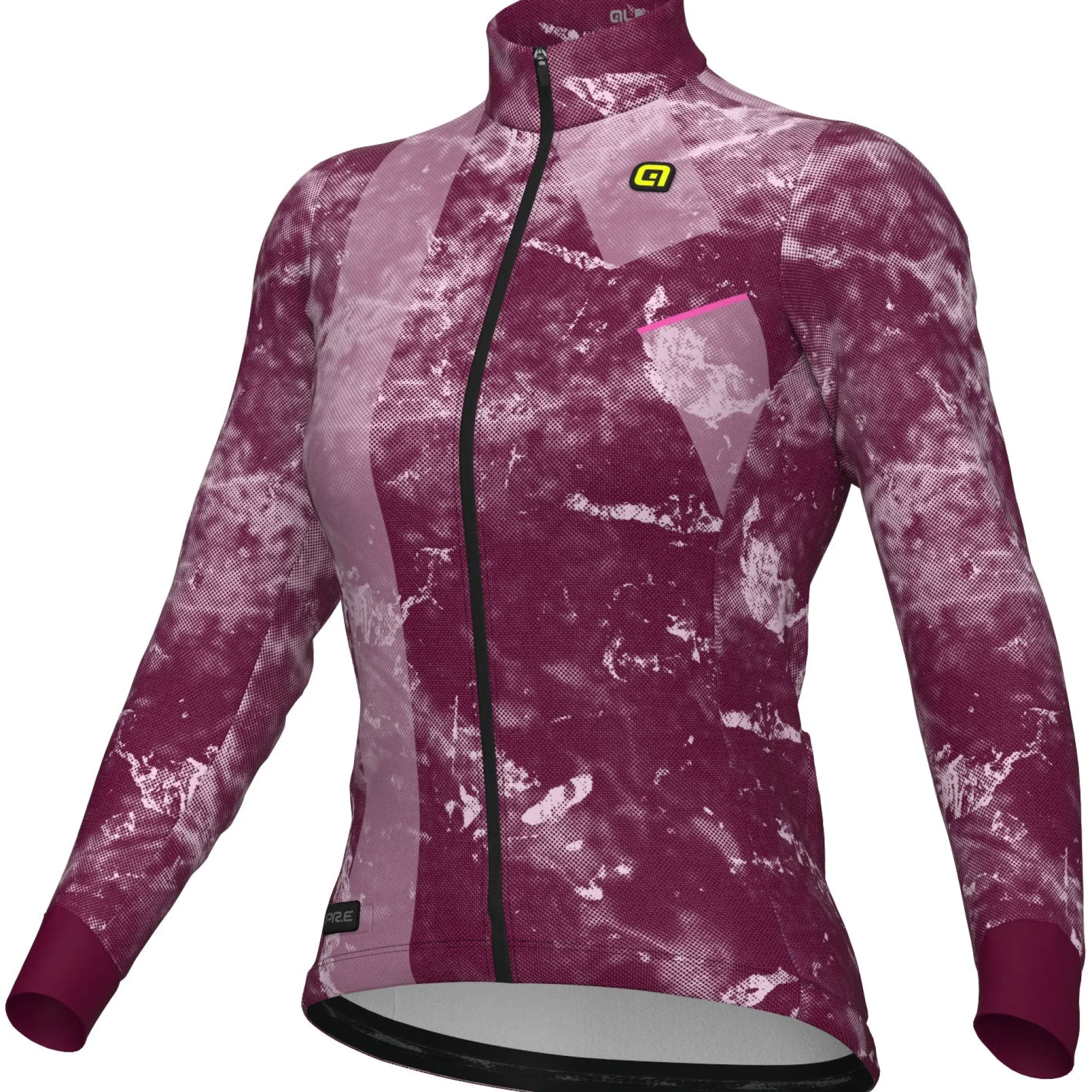 Maglia maniche lunghe donna Ale PR-E Icy - Bordeaux