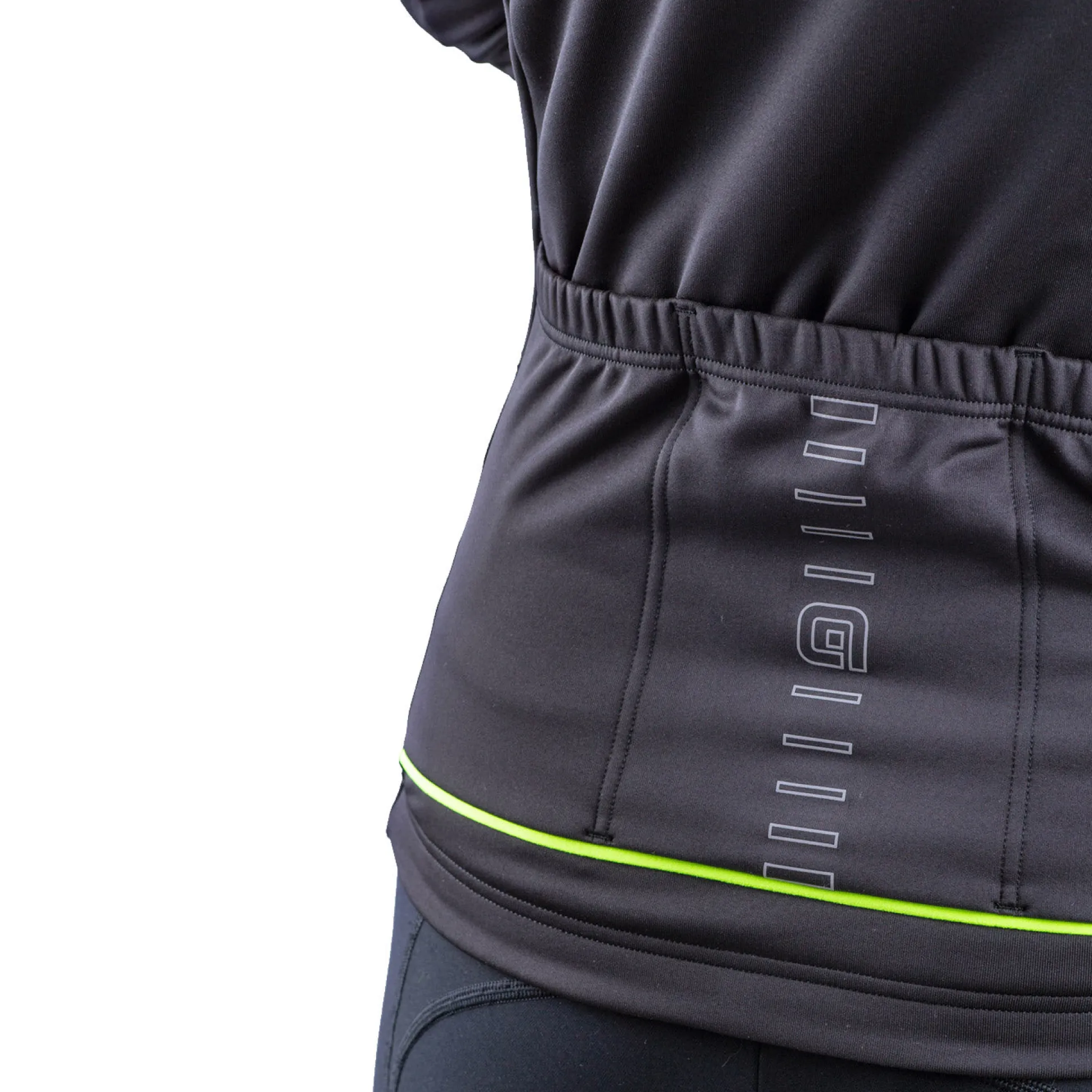 Maglia maniche lunghe donna Ale Solid Fondo - Nero