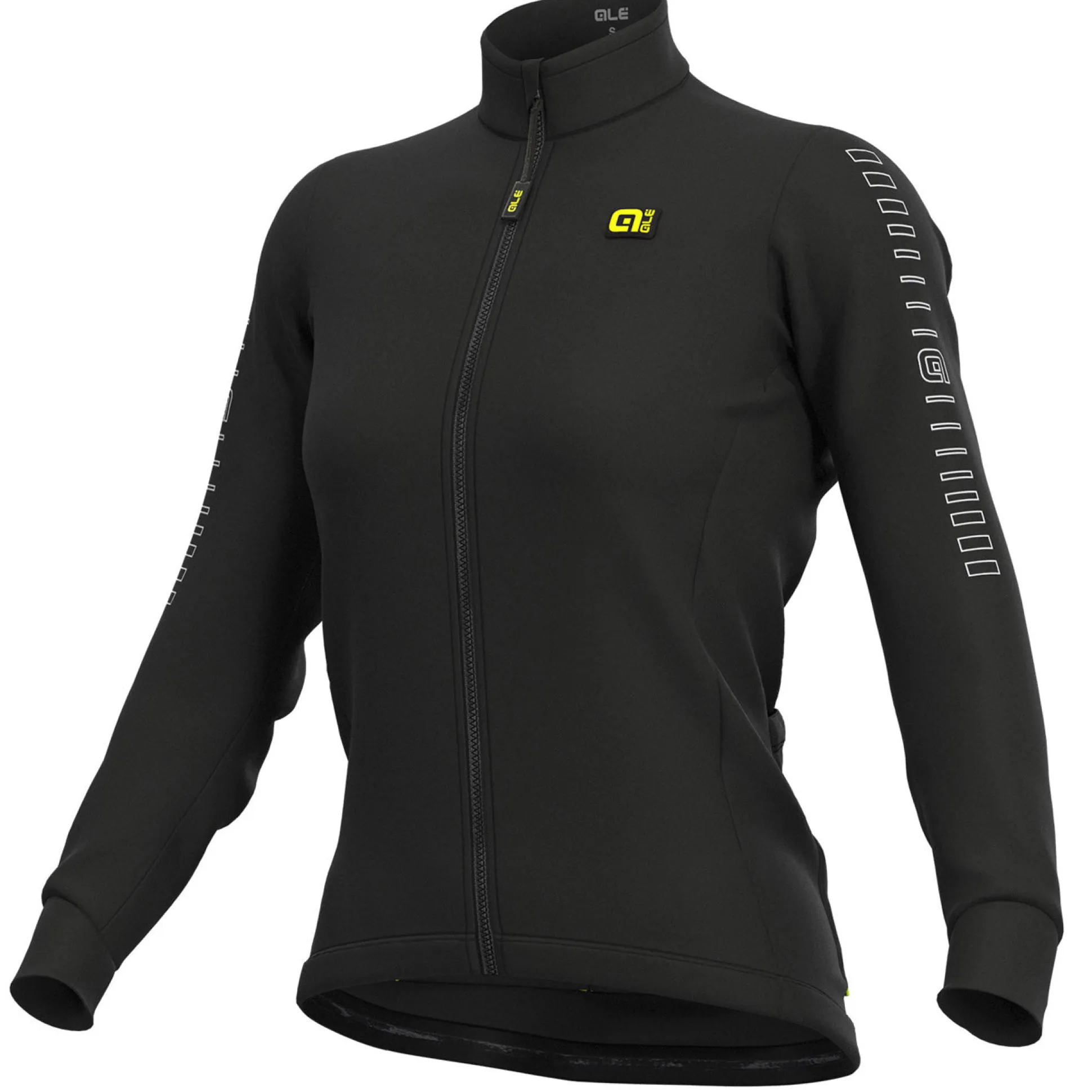 Maglia maniche lunghe donna Ale Solid Fondo - Nero