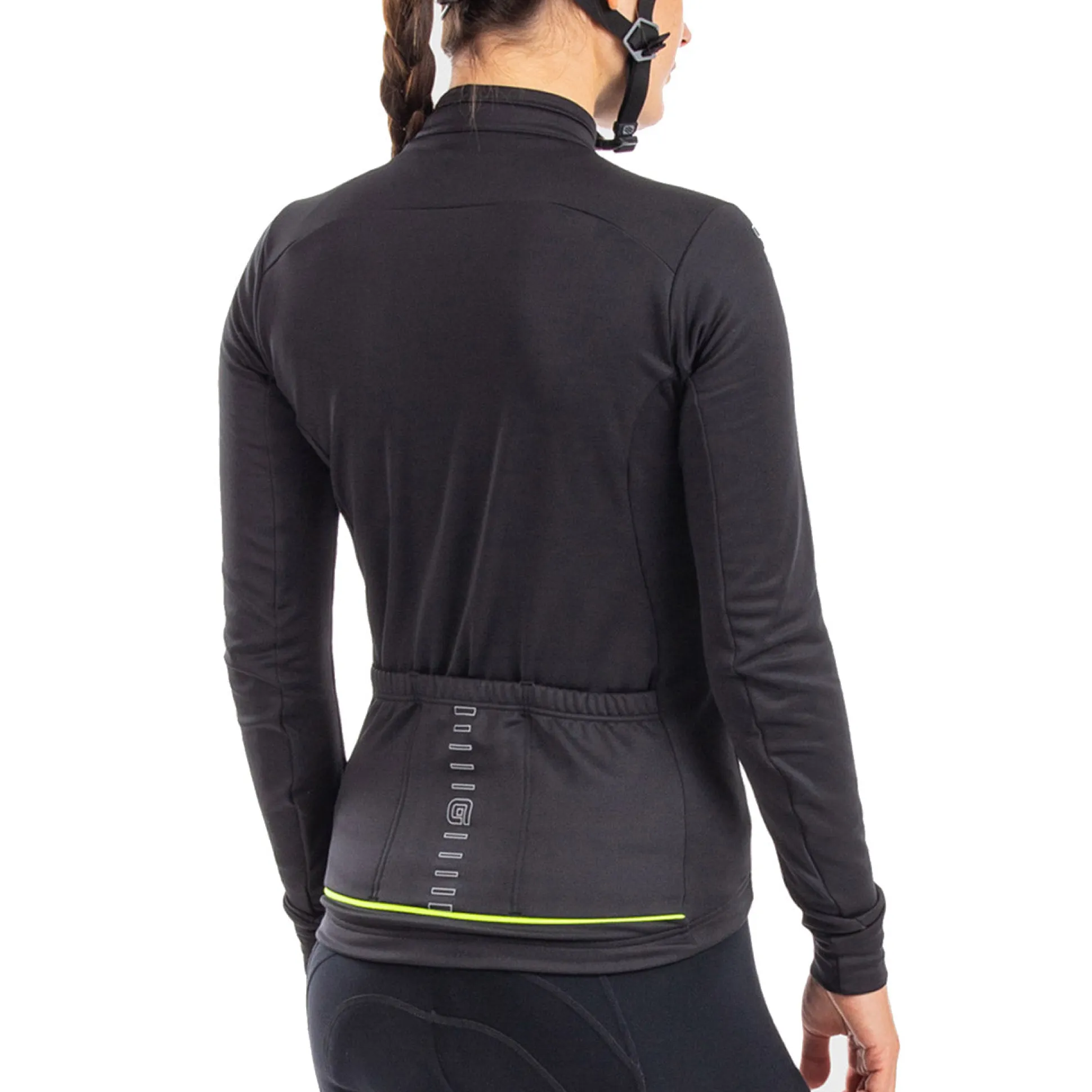 Maglia maniche lunghe donna Ale Solid Fondo - Nero