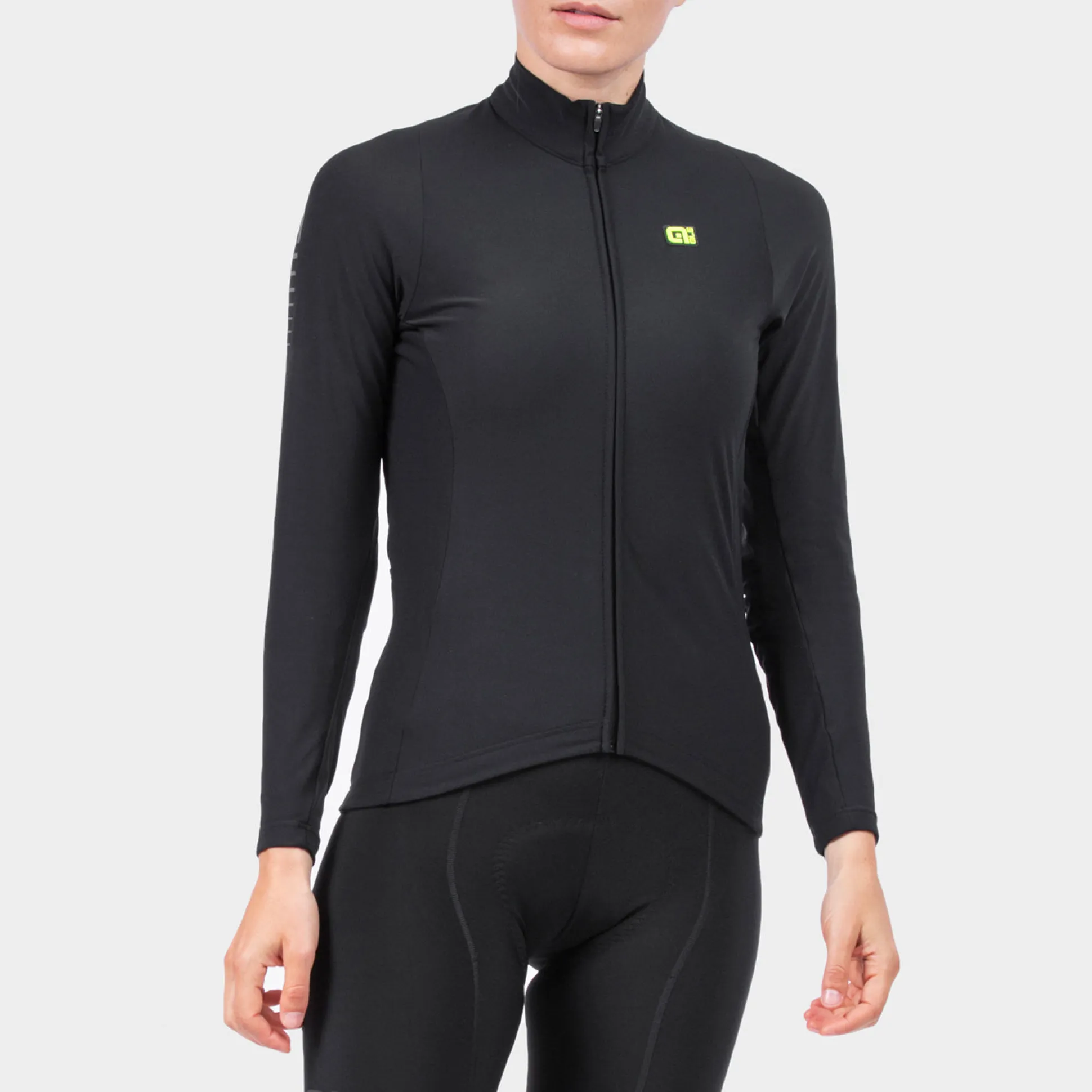 Maglia maniche lunghe donna Ale R-EV1 Warm Race - Nero