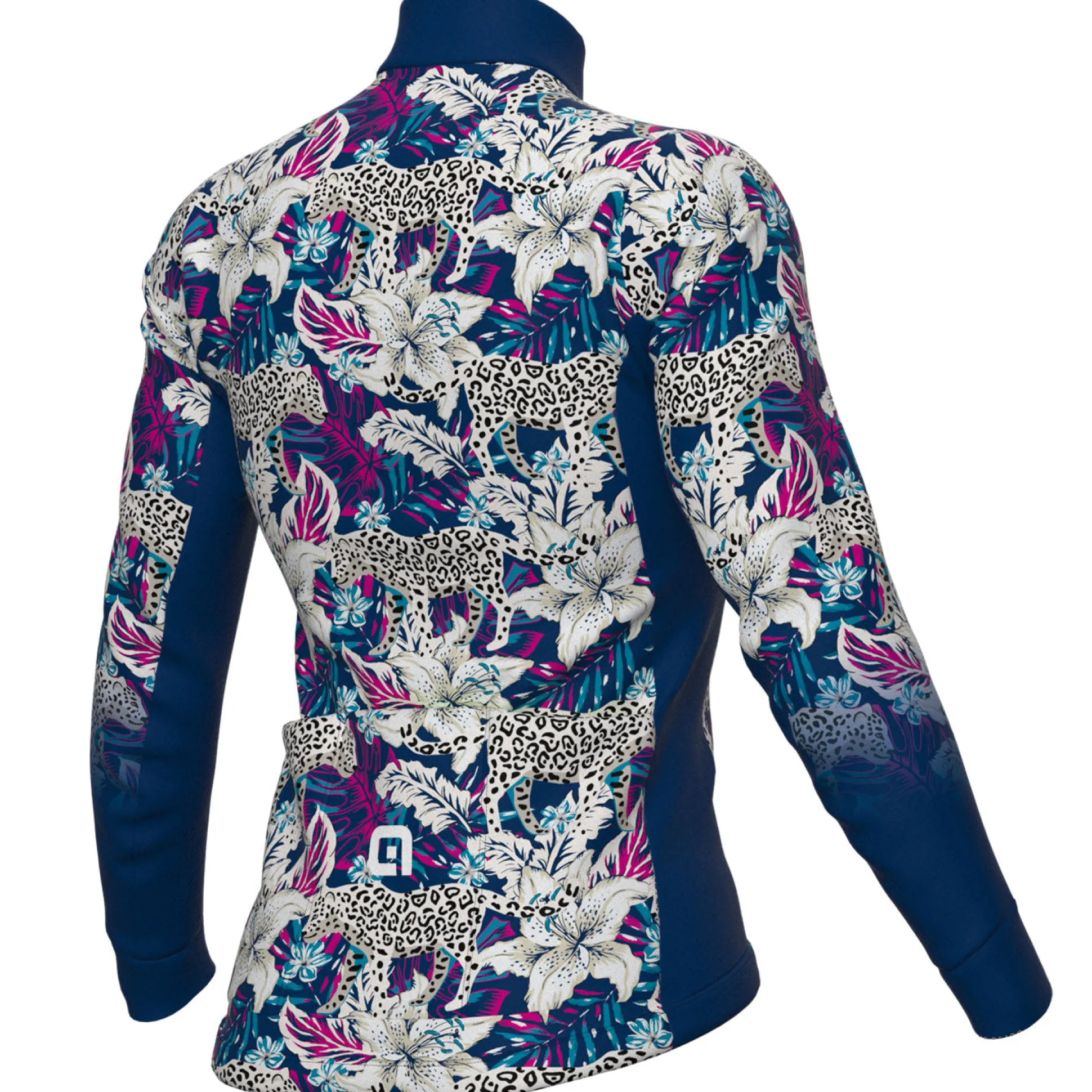 Maglia maniche lunghe donna Ale PRR Hibiscus - Blu