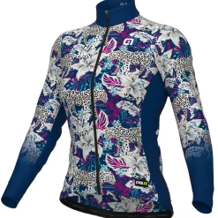 Maglia maniche lunghe donna Ale PRR Hibiscus - Blu