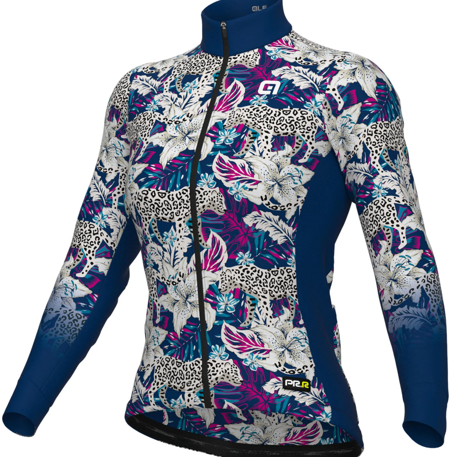 Maglia maniche lunghe donna Ale PRR Hibiscus - Blu