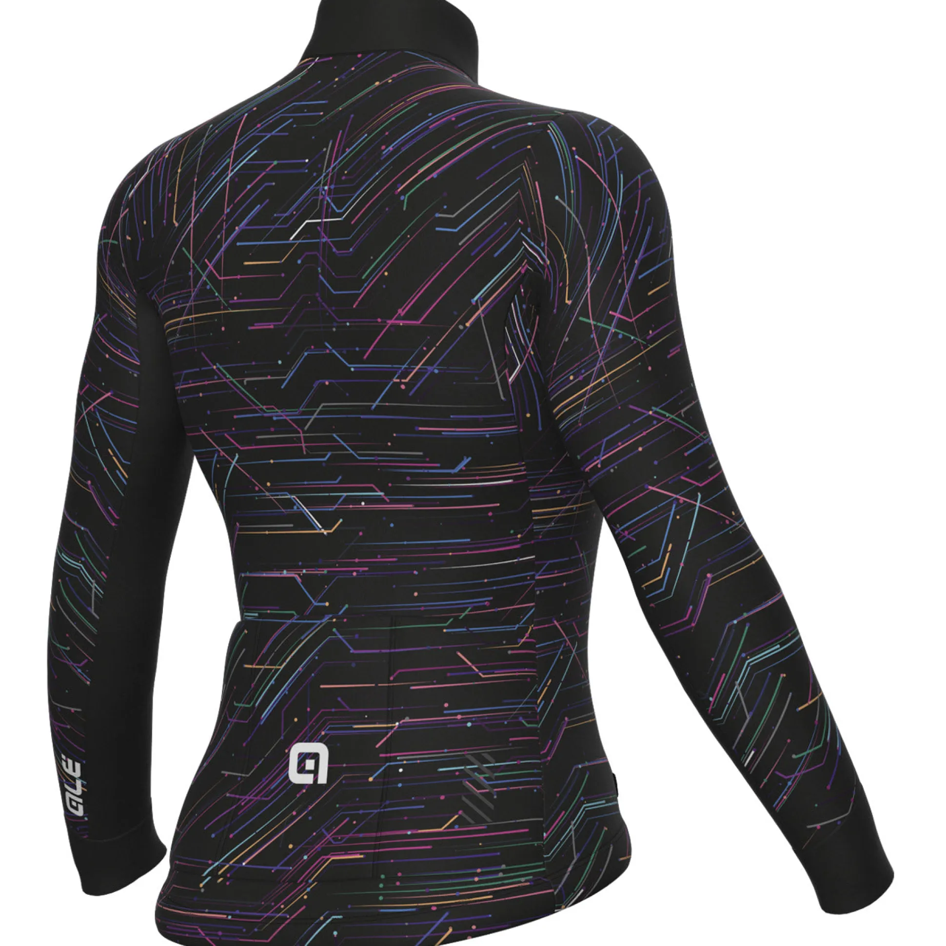 Maglia maniche lunghe donna Ale PR-E Byte - Nero