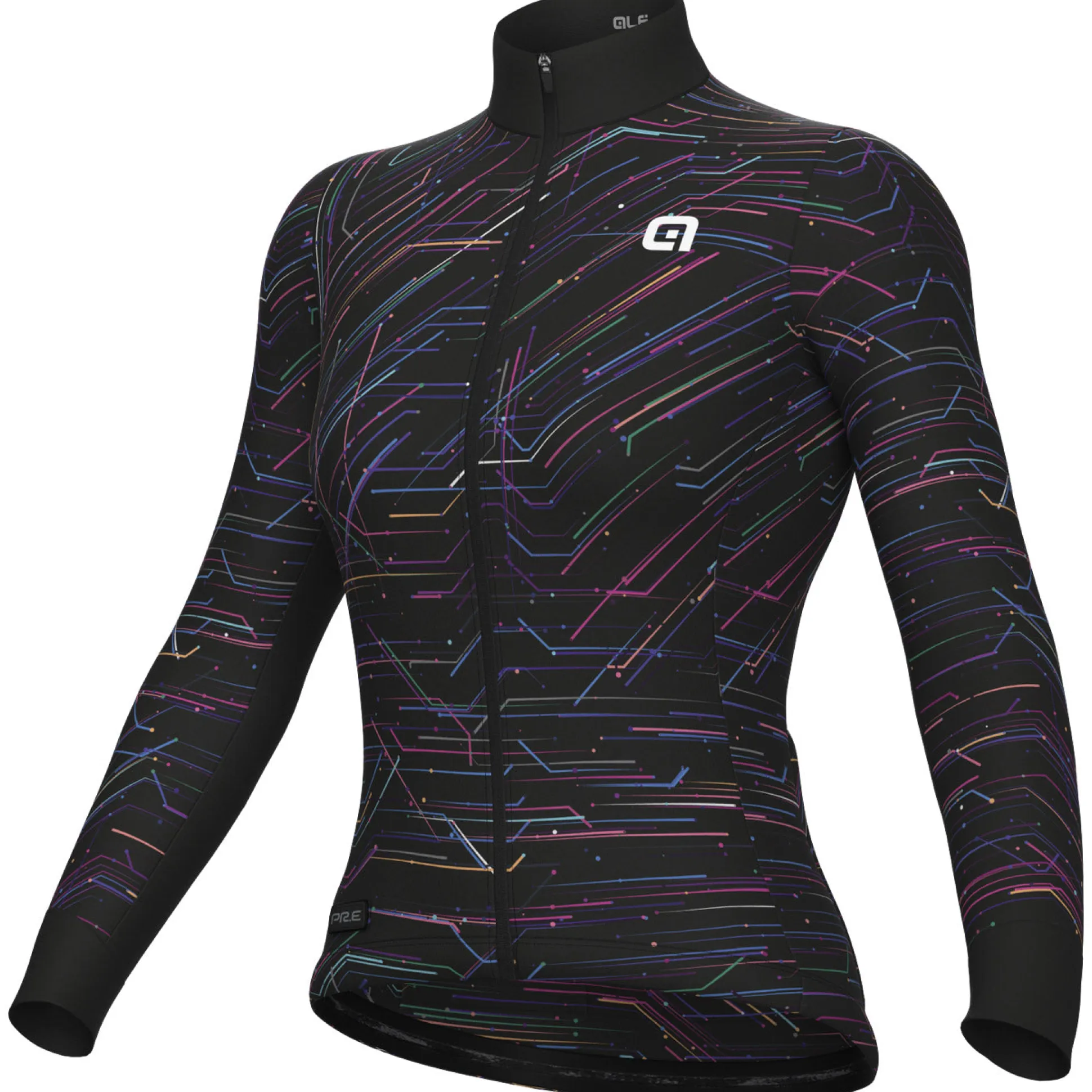 Maglia maniche lunghe donna Ale PR-E Byte - Nero