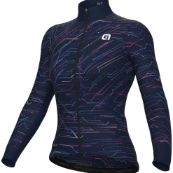 Maglia maniche lunghe donna Ale PR-E Byte - Blu