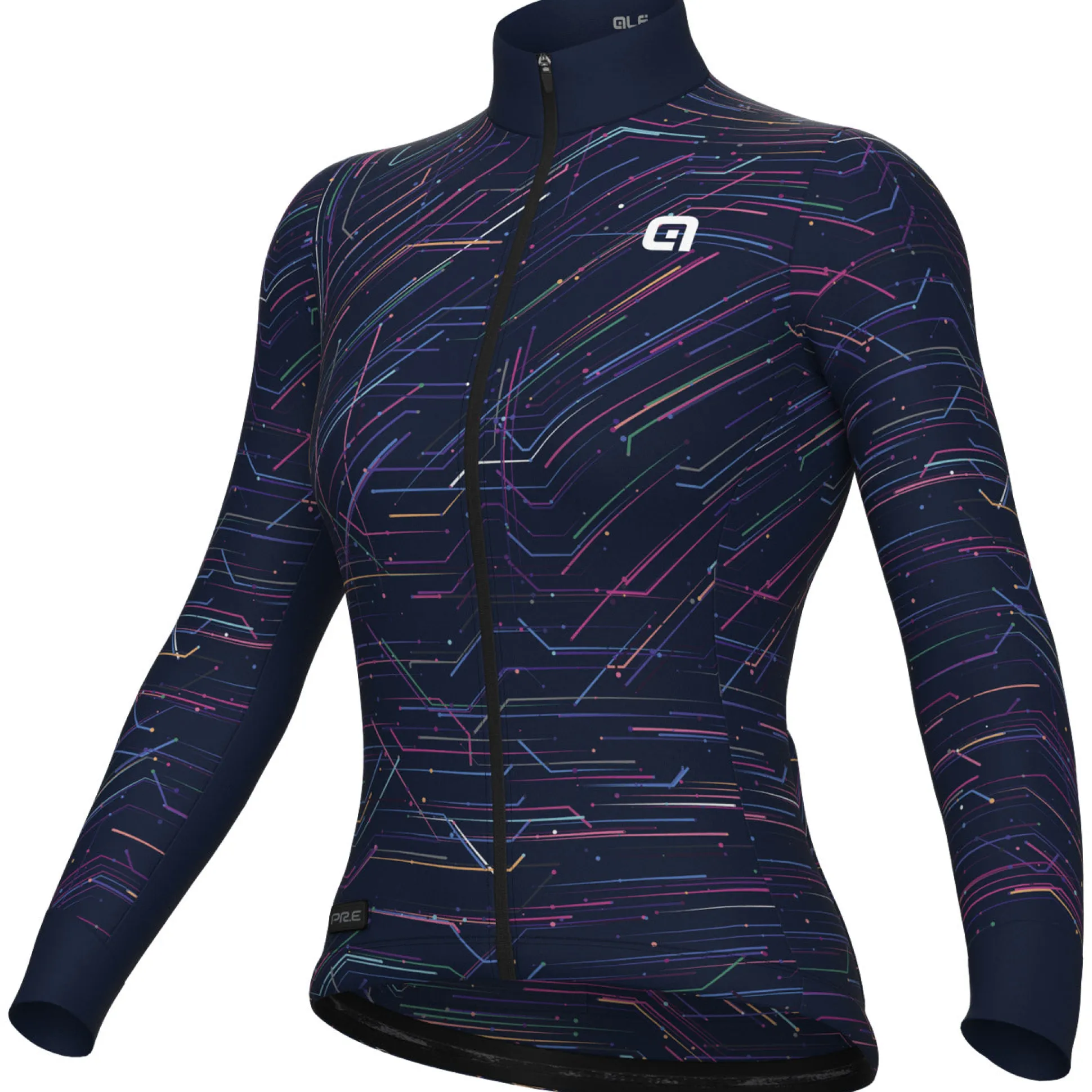 Maglia maniche lunghe donna Ale PR-E Byte - Blu