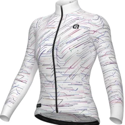 Maglia maniche lunghe donna Ale PR-E Byte - Bianco