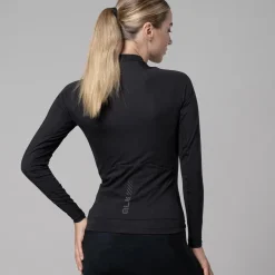 Maglia maniche lunghe donna Ale Pragma Color block - Nero nero