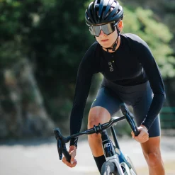 Maglia maniche lunghe donna Ale Pragma Color block - Nero nero