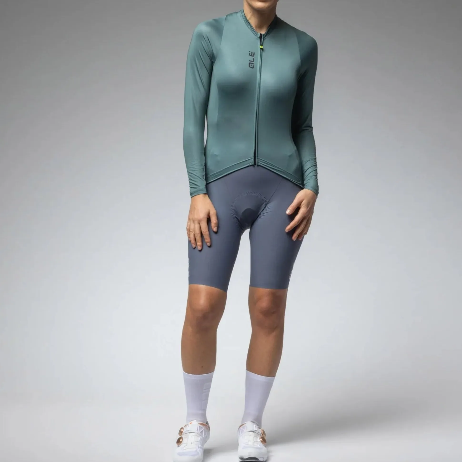 Maglia maniche lunghe donna Ale Pragma Color Block - Verde