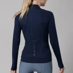 Maglia maniche lunghe donna Ale Pragma Color Block - Blu scuro