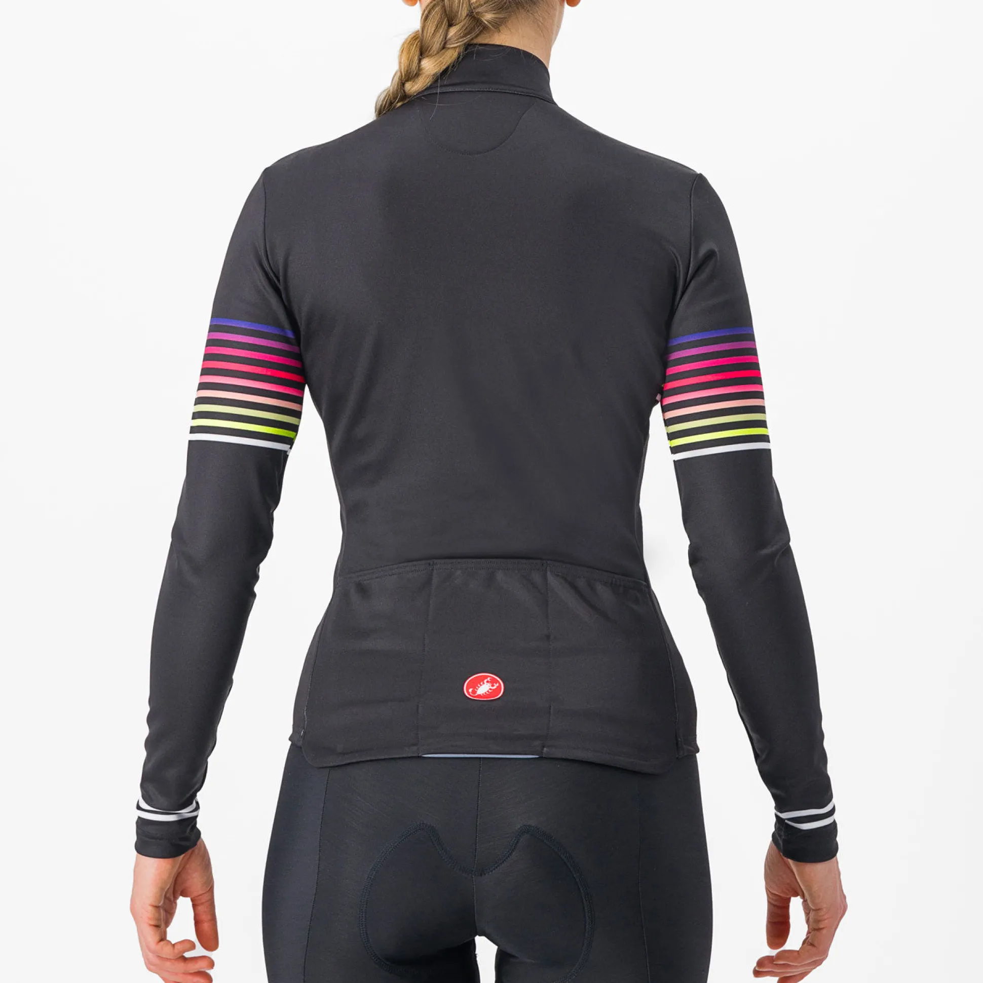 Maglia maniche lunghe donna Castelli Ottanta - Nero
