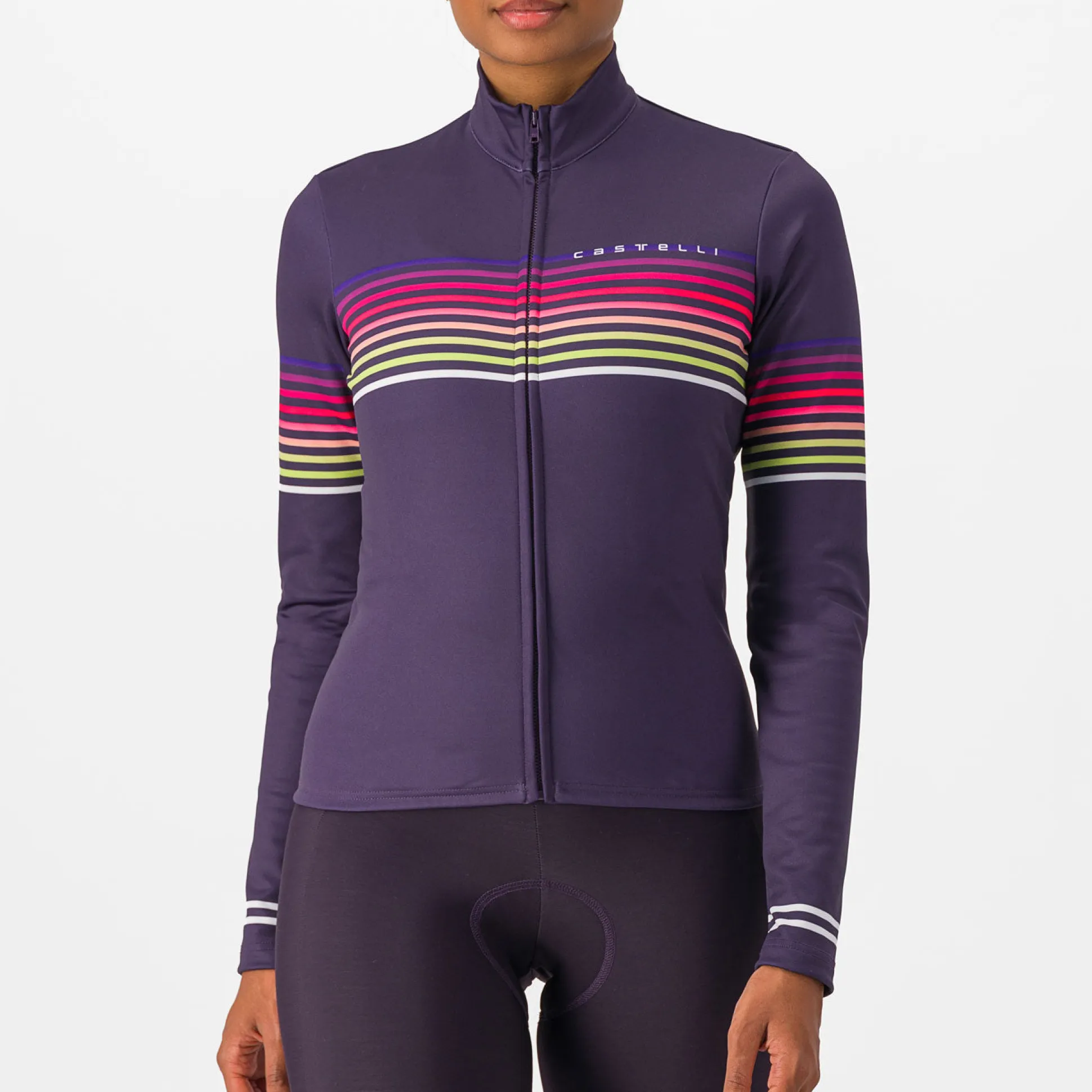 Maglia maniche lunghe donna Castelli Ottanta - Viola