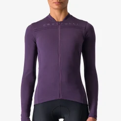 Maglia maniche lunghe donna Castelli Anima 4 - Viola scuro