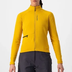 Maglia maniche lunghe donna Castelli Unlimited Trail - Giallo