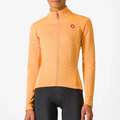 Maglia maniche lunghe donna Castelli Sfida 2 - Arancio chiaro