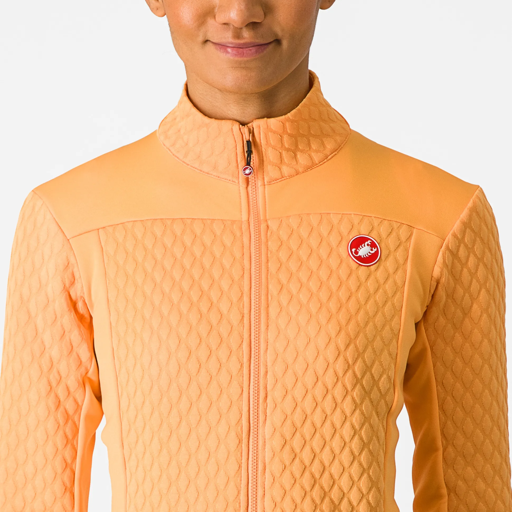 Maglia maniche lunghe donna Castelli Sfida 2 - Arancio chiaro