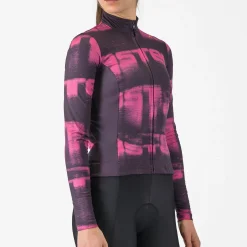 Maglia maniche lunghe donna Castelli Blur Thermal - Viola