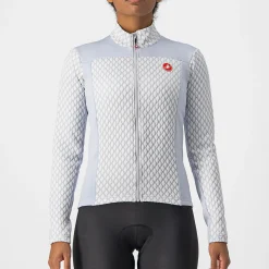 Maglia maniche lunghe donna Castelli Sfida 2 - Grigio chiaro