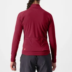 Maglia maniche lunghe donna Castelli Unlimited Trail - Bordeaux