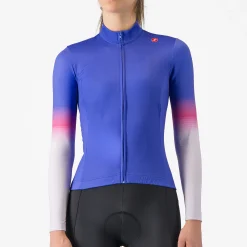 Maglia maniche lunghe donna Castelli Corso Thermal - Viola