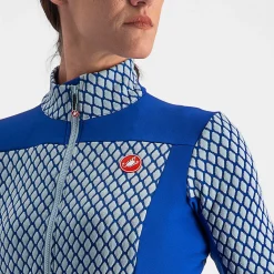 Maglia maniche lunghe donna Castelli Sfida 2 - Blu