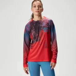 Maglia maniche lunghe donna Endura Tropical Tee LTD - Rosso