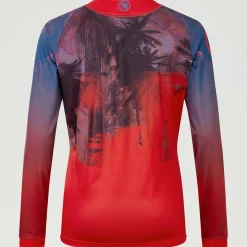 Maglia maniche lunghe donna Endura Tropical Tee LTD - Rosso
