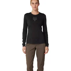 Maglia maniche lunghe donna Fox Ranger TruDri - Nero